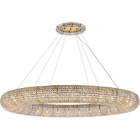 Elegant Lighting Paris 30 Lights Gold Chandelier 2114G71G/RC